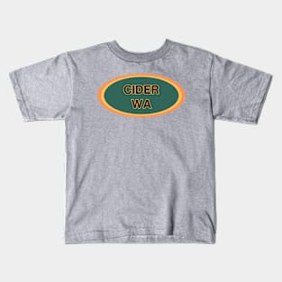 Cider Washington! Gold, Orange and Evergreen Style Kids T-Shirt